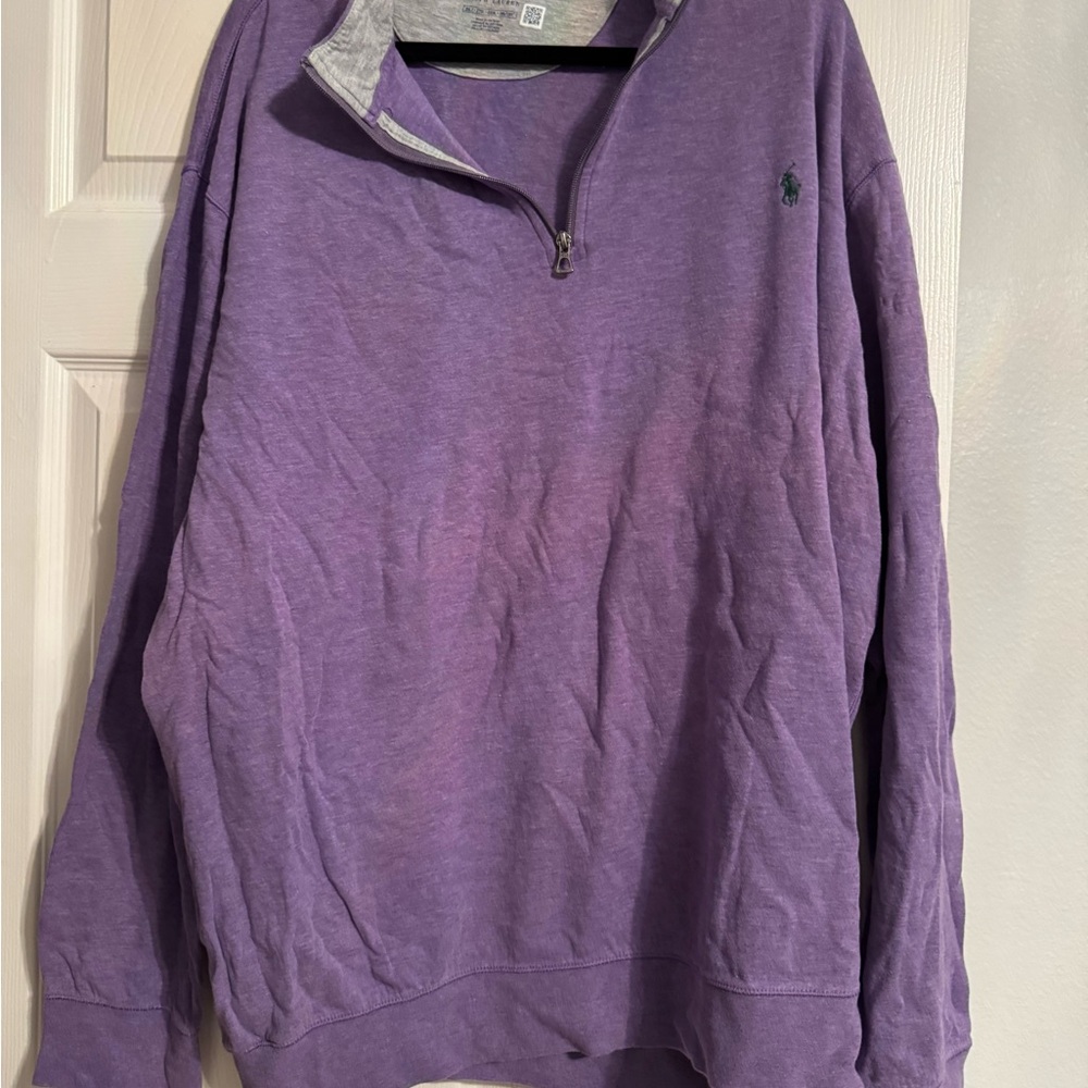 Ralph Lauren Purple Quarter-Zip Pullover